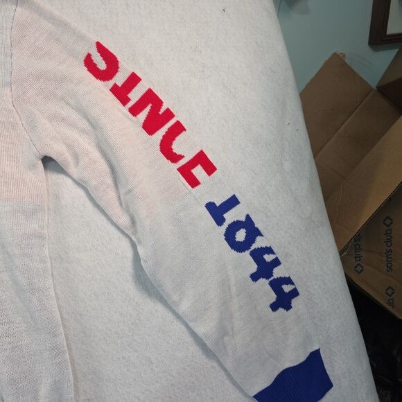 Pabst Blue Ribbon Beer Sweater Pullover Men's Oversized Medium I Love Pabst Xmas - Picture 6 of 10